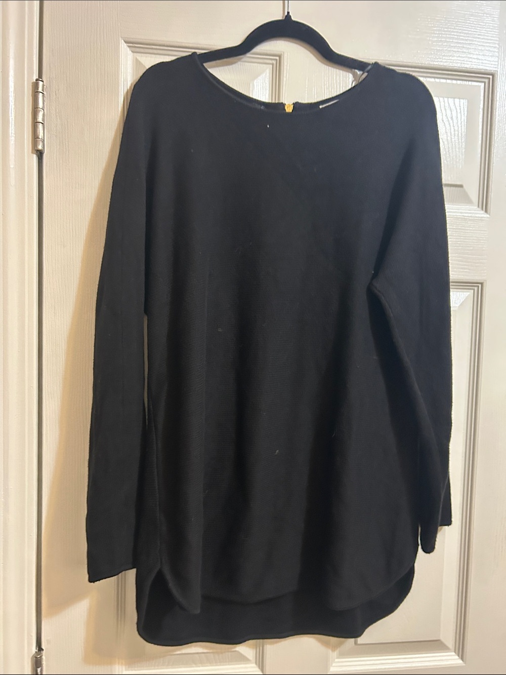 Michael Kors Black Long Sleeve Scoop Neck Tunic